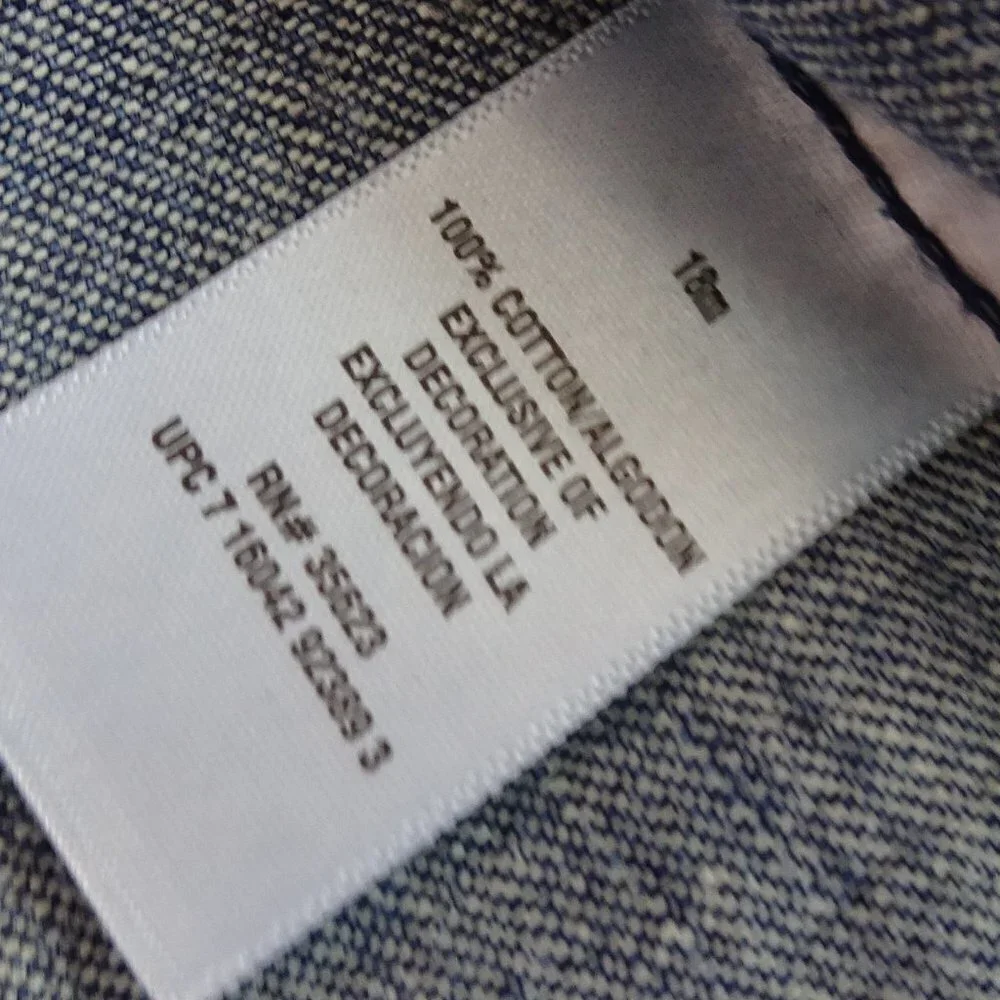 Clearance!💎5/$25 Carter's Denim Jean Jacket Baby Adorable 18 Mos